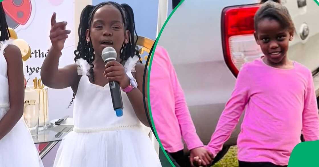Girl sets record straight with birthday speech Girl sets record straight with birthday speech
