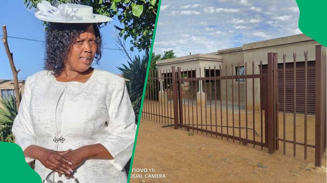 A woman showed people what her two-room home looked like. A woman showed people what her two-room home looked like.