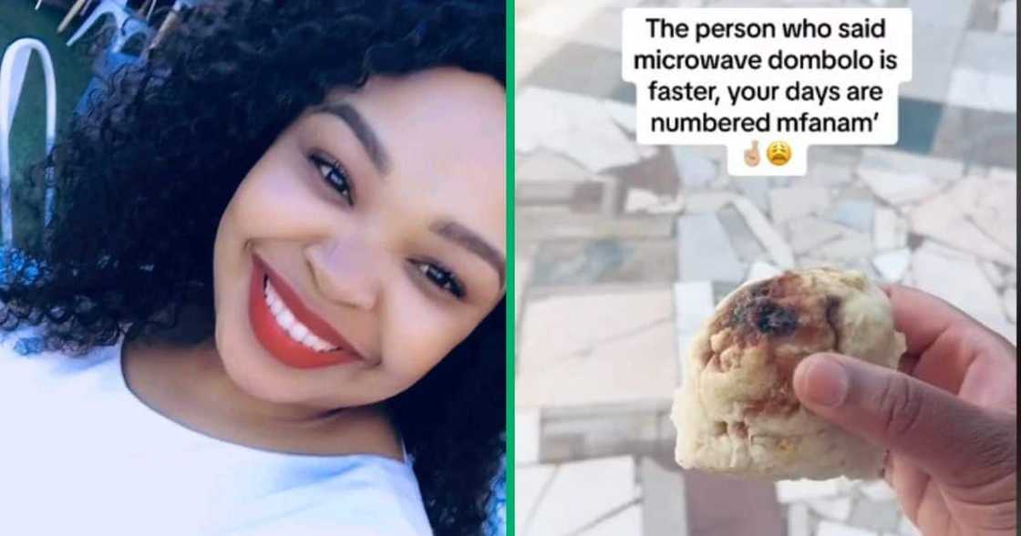 A woman tried making a dombolo with a microwave recipe and it came out harder than a rock