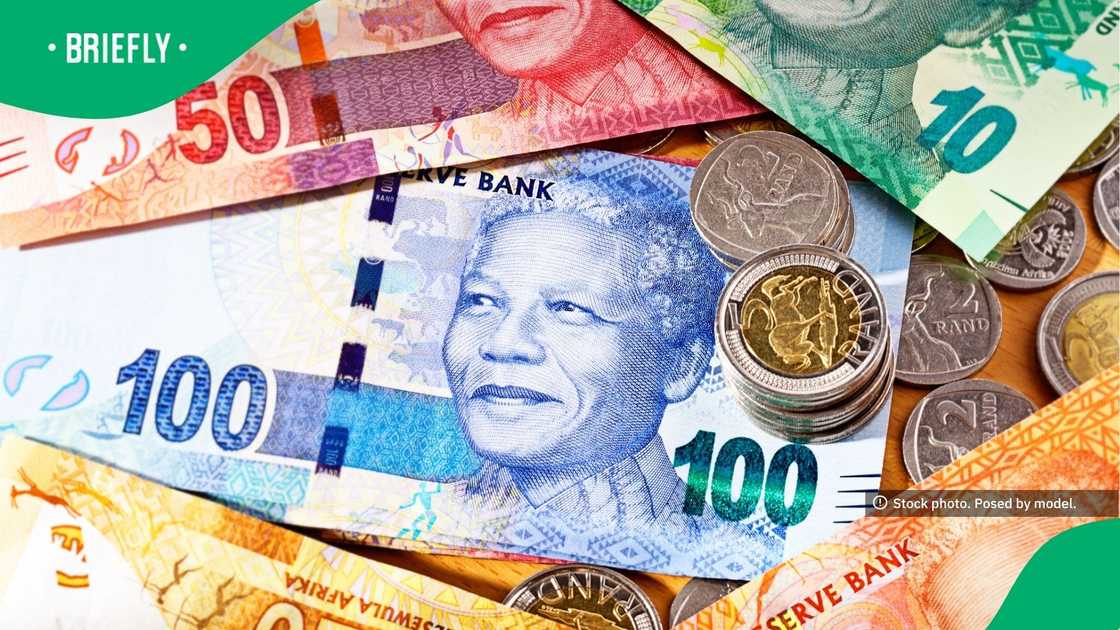 The visual showcased South African money