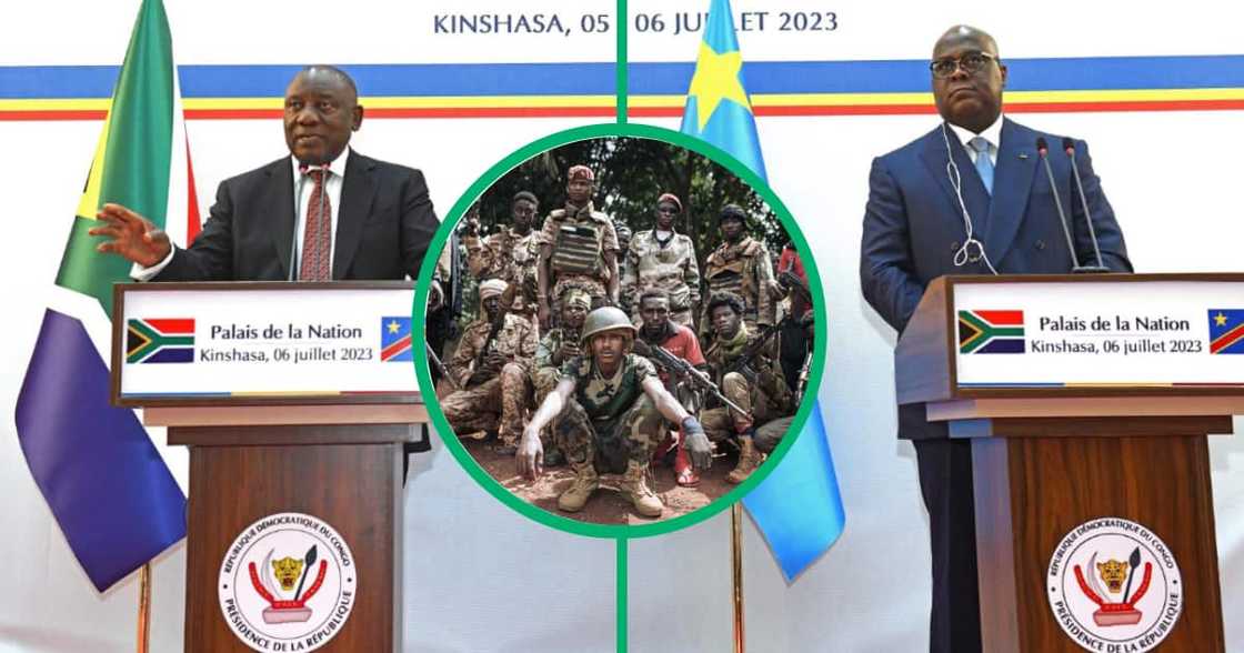 President Cyril Ramaphosa was on an official visit to the Democratic Republic of Congo with President Félix Tshisekedi President Cyril Ramaphosa was on an official visit to the Democratic Republic of Congo with President Félix Tshisekedi