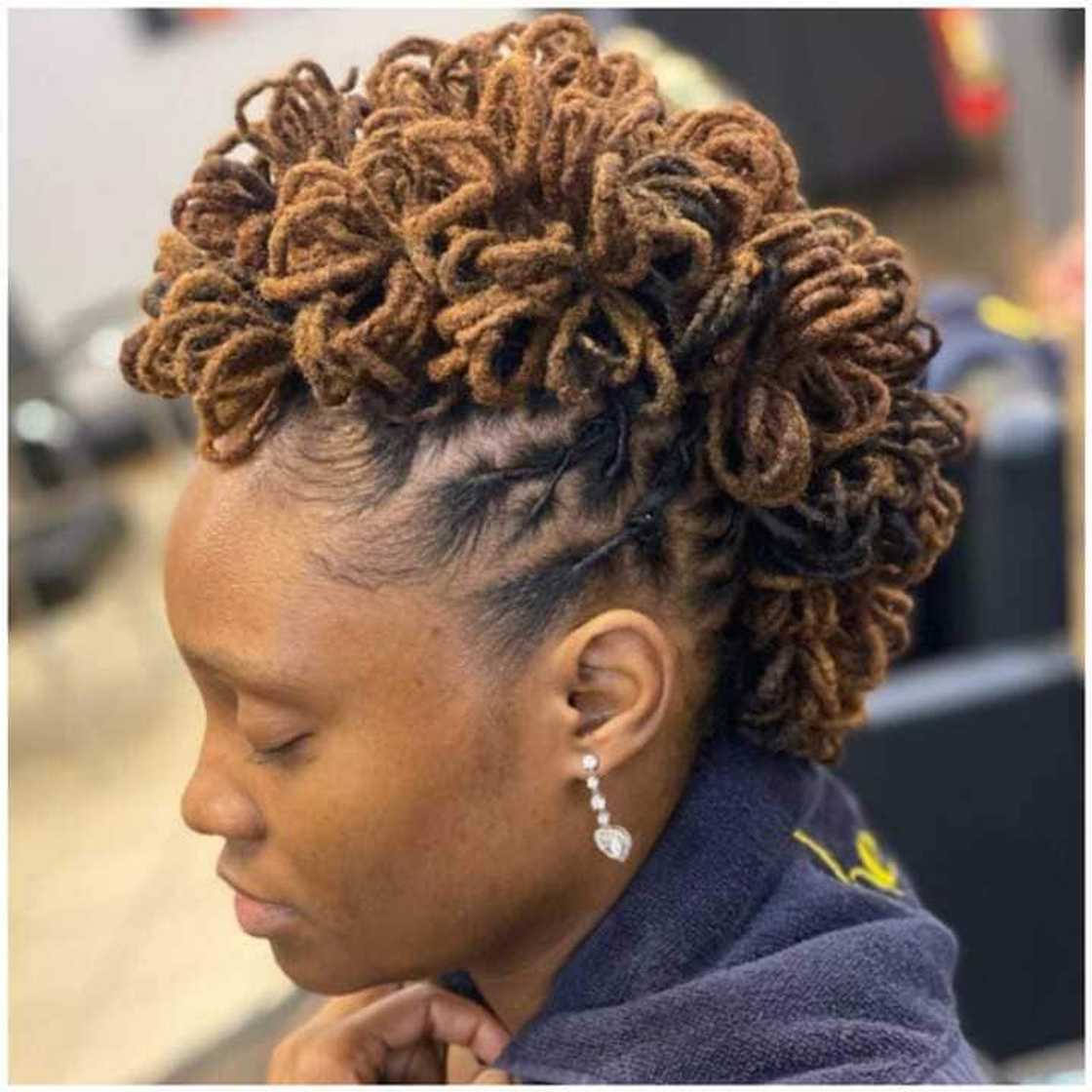 wedding hairstyles for short locs