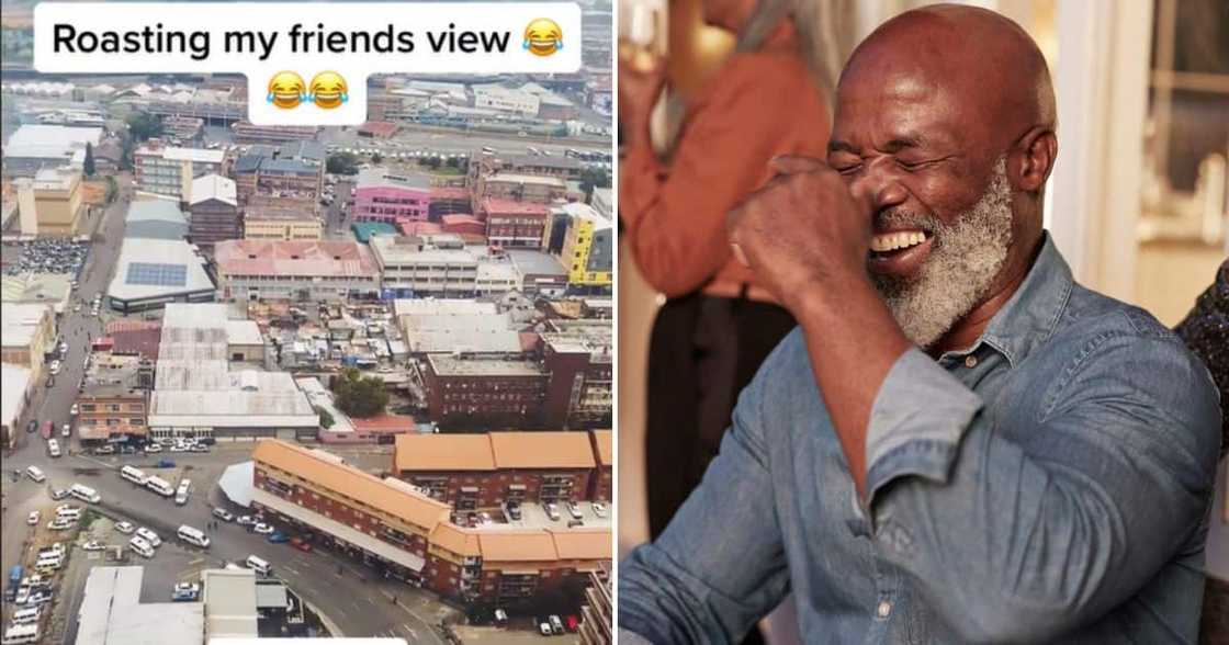 Man roasts his friend's city centre view in video Man roasts his friend's city centre view in video