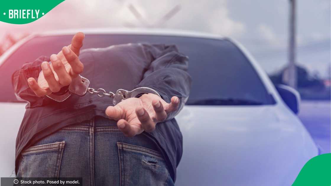 A man was arrested after he was found with R1.1 million in his vehicle