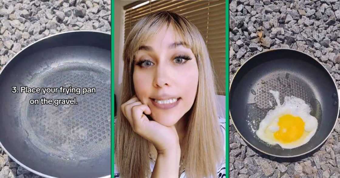 woman makes egg woman makes egg