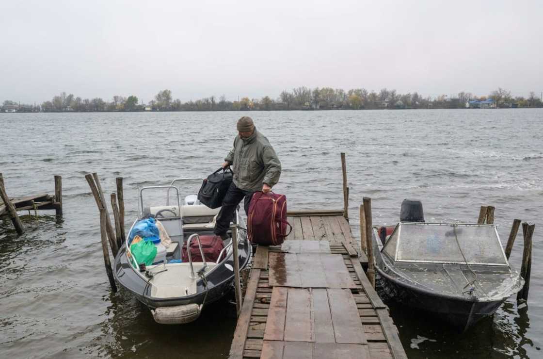 The Dnipro River separates the Kherson region, now dividing the land between the liberated western bank controlled by Ukraine and the Russian-occupied east The Dnipro River separates the Kherson region, now dividing the land between the liberated western bank controlled by Ukraine and the Russian-occupied east