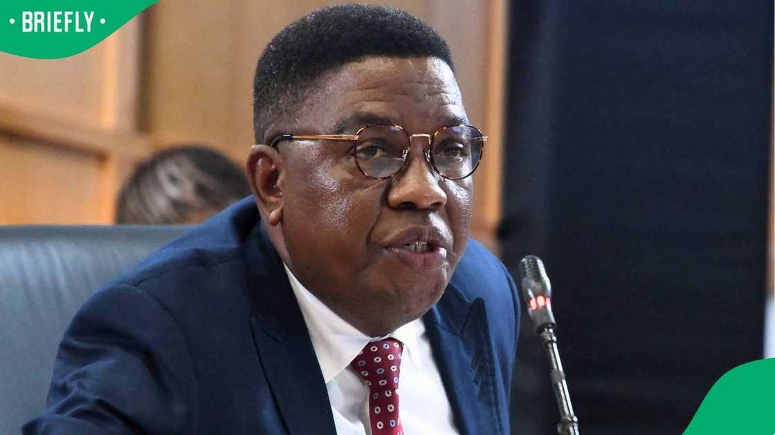 Brigadier Mishak Mkhabela, National Head of Ballistics Section at the Madlanga Commission Of Inquiry Brigadier Mishak Mkhabela, National Head of Ballistics Section at the Madlanga Commission Of Inquiry