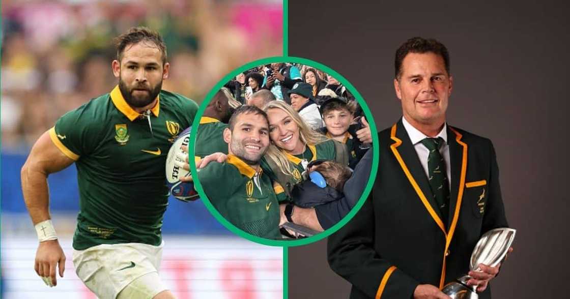 Cobus Reinach and family, Rassie Erasmus