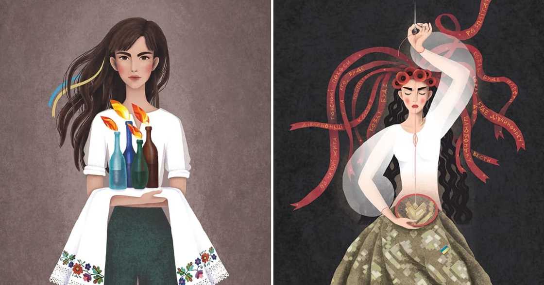 Two of the art pieces showcased at Sunseed Art’s Womanly Art of War exhibition in Cape Town Two of the art pieces showcased at Sunseed Art’s Womanly Art of War exhibition in Cape Town