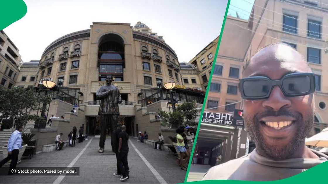 UK man reacts to Nelson Mandela Square UK man reacts to Nelson Mandela Square