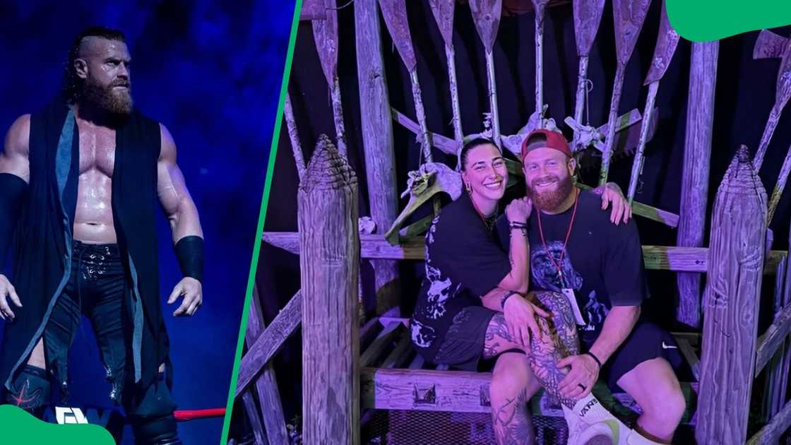 Buddy Matthews and Rhea Ripley Buddy Matthews and Rhea Ripley