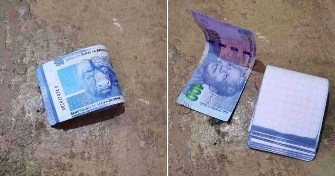Trick, thug, stole phone, fake money, R100 notes, scam, scammers, trending posts, viral news Trick, thug, stole phone, fake money, R100 notes, scam, scammers, trending posts, viral news