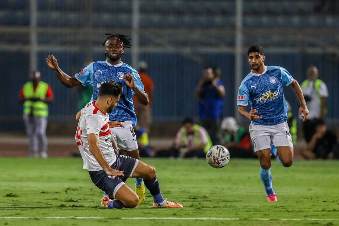 Fiston Kalala during the Egyptian Premier League match Fiston Kalala during the Egyptian Premier League match