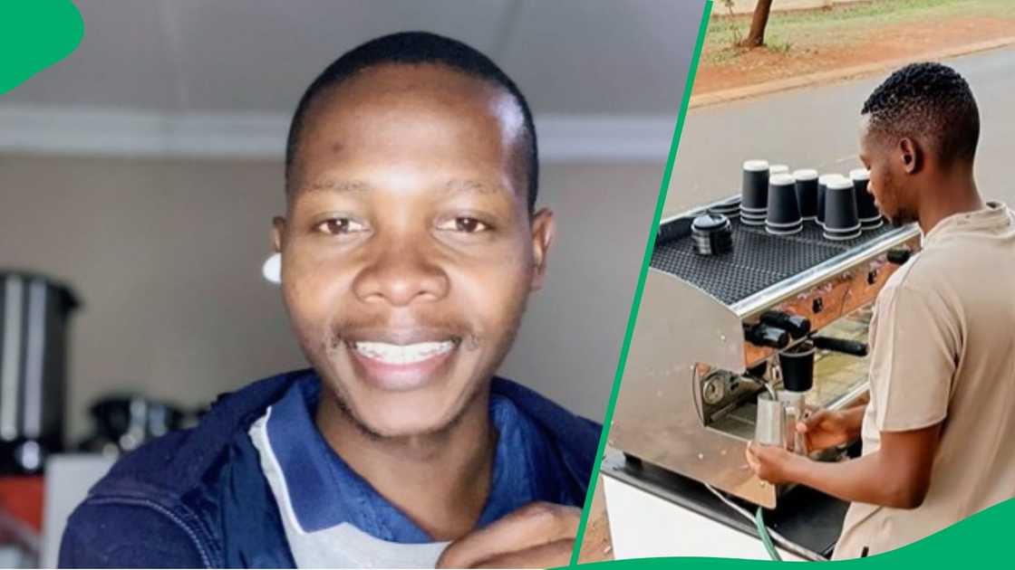 Man sell coffee as vendor