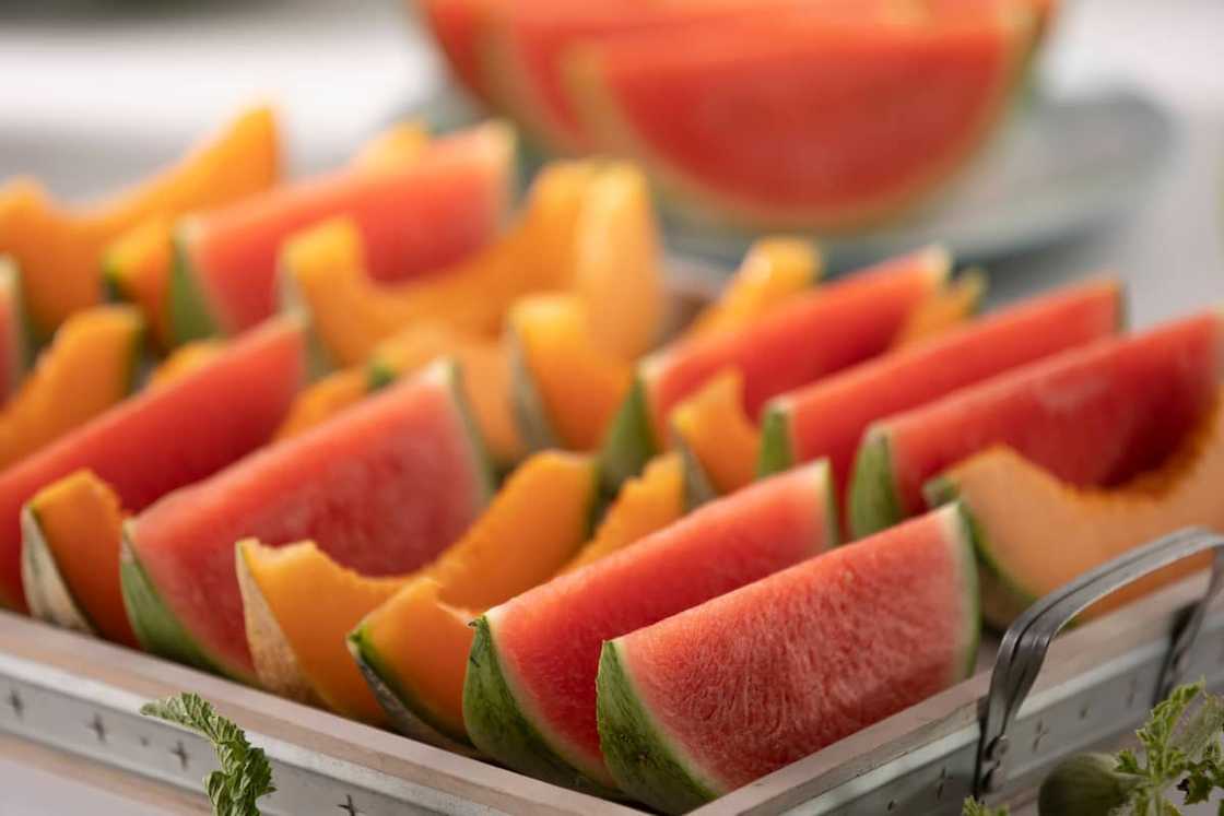 Melon medley platter Melon medley platter
