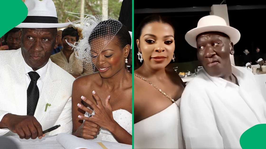 Bheki Cele went viral after attending an all-white event with his wife Thembeka