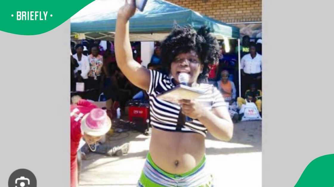 Makhadzi shared a pictures of her younger self before fame