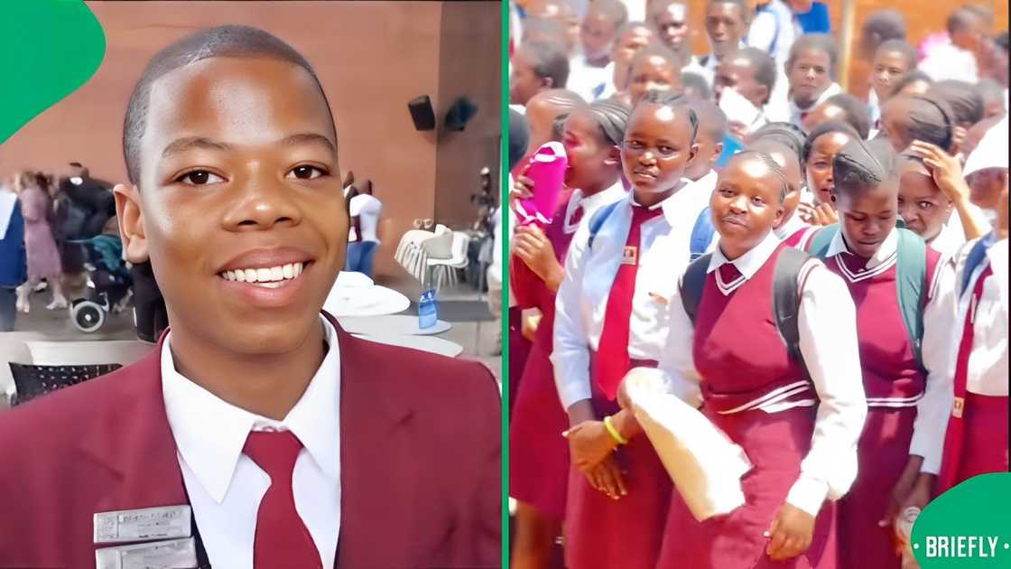 Sbusiso Buthelezi was honoured at his high school Sbusiso Buthelezi was honoured at his high school