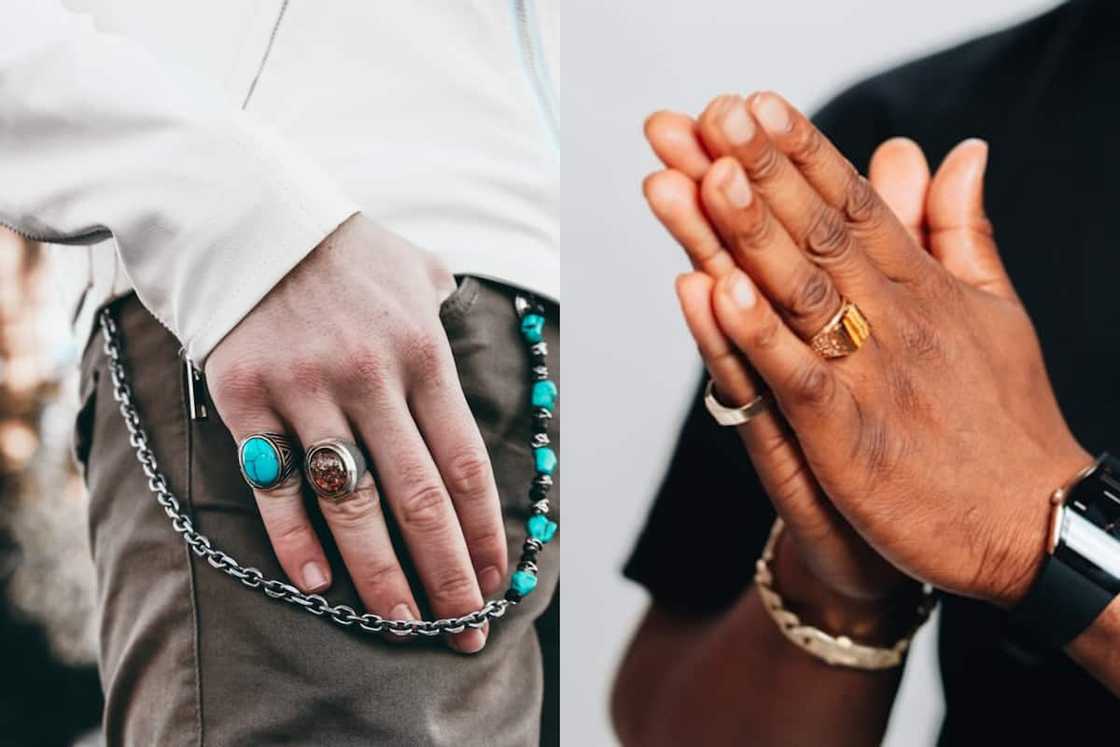Men with multiple rings Men with multiple rings