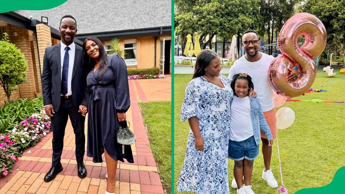 Nathaniel Ramabulana and his wife and one of the children
