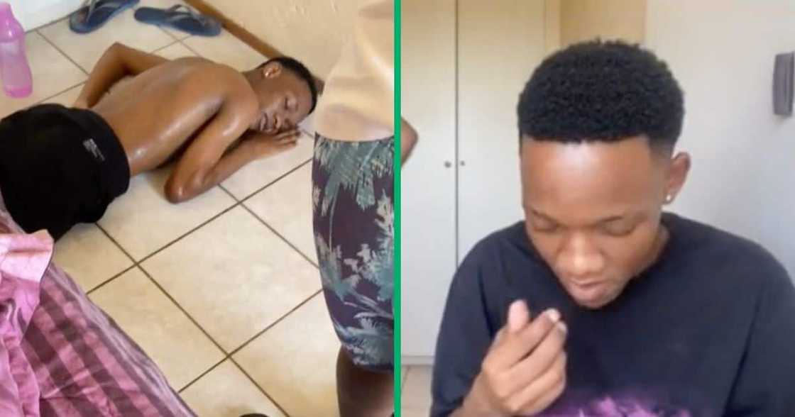 Man tries hottest gummy in the world. Man tries hottest gummy in the world.