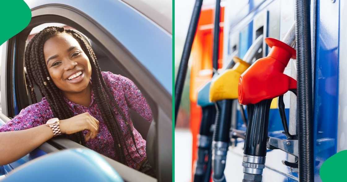 A woman flexed her cheap spend on her petrol fill-up, leaving motorists envious.