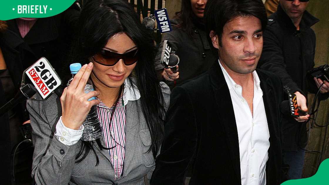 Fadi Ibrahim and his then-girlfriend Shayda Bastani at Sydney's Central Local Court in 2010
