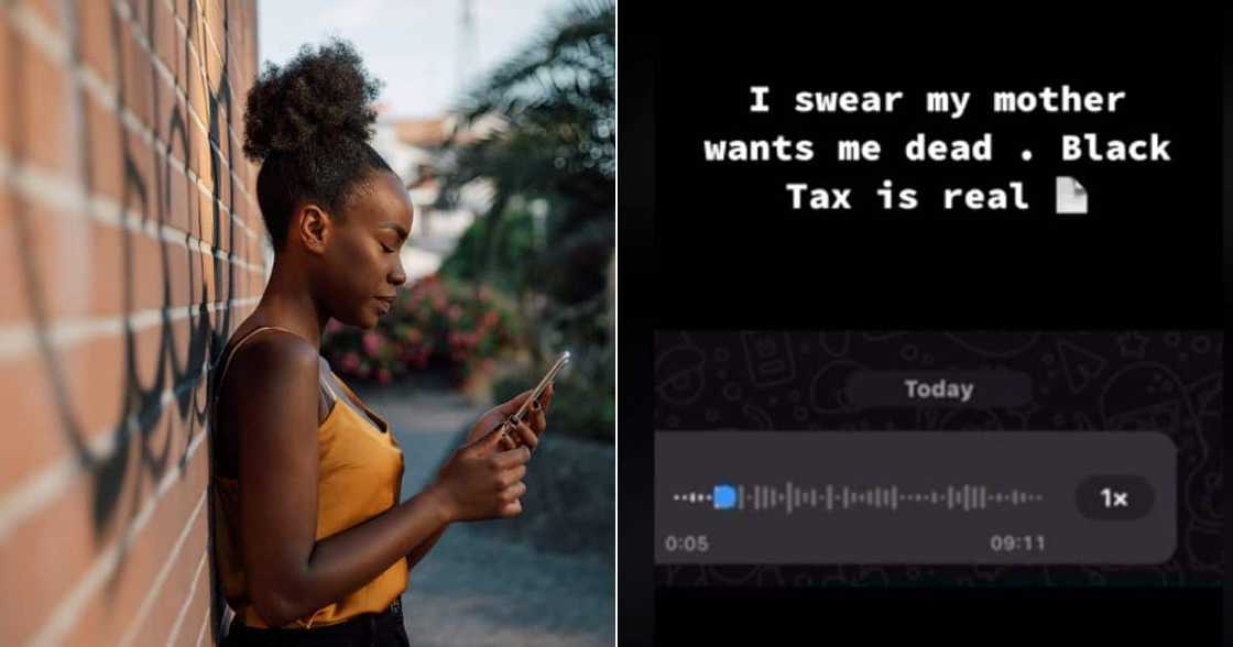 Woman shows realistic side of black tax Woman shows realistic side of black tax