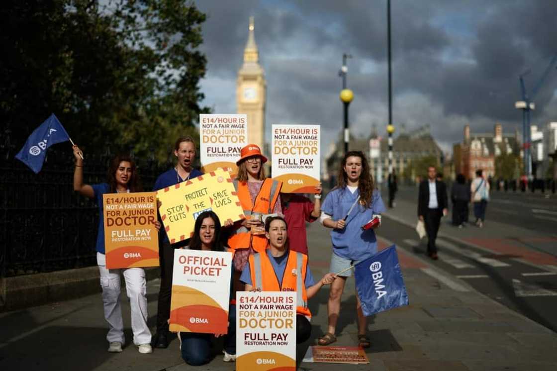 The four-day stoppage comes as health chiefs estimated the repeated industrial action had cost the publicly-funded health service £1 billion ($1.2 billion) The four-day stoppage comes as health chiefs estimated the repeated industrial action had cost the publicly-funded health service £1 billion ($1.2 billion)