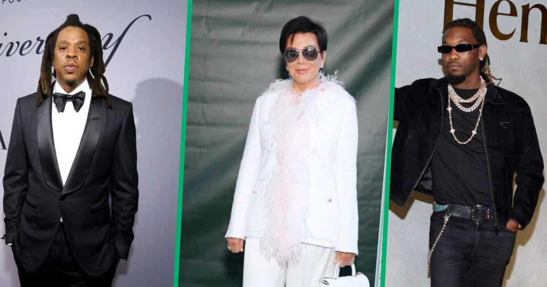Jay-Z and Kris Jenner party in LA. Jay-Z and Kris Jenner party in LA.