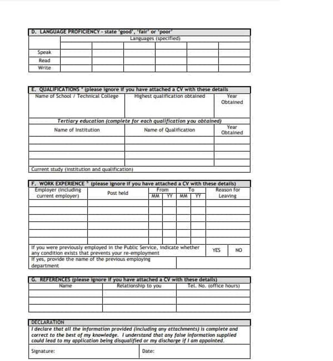 Z83 form: word form, pdf form download, how to fill it and example of filled form Z83 form: word form, pdf form download, how to fill it and example of filled form