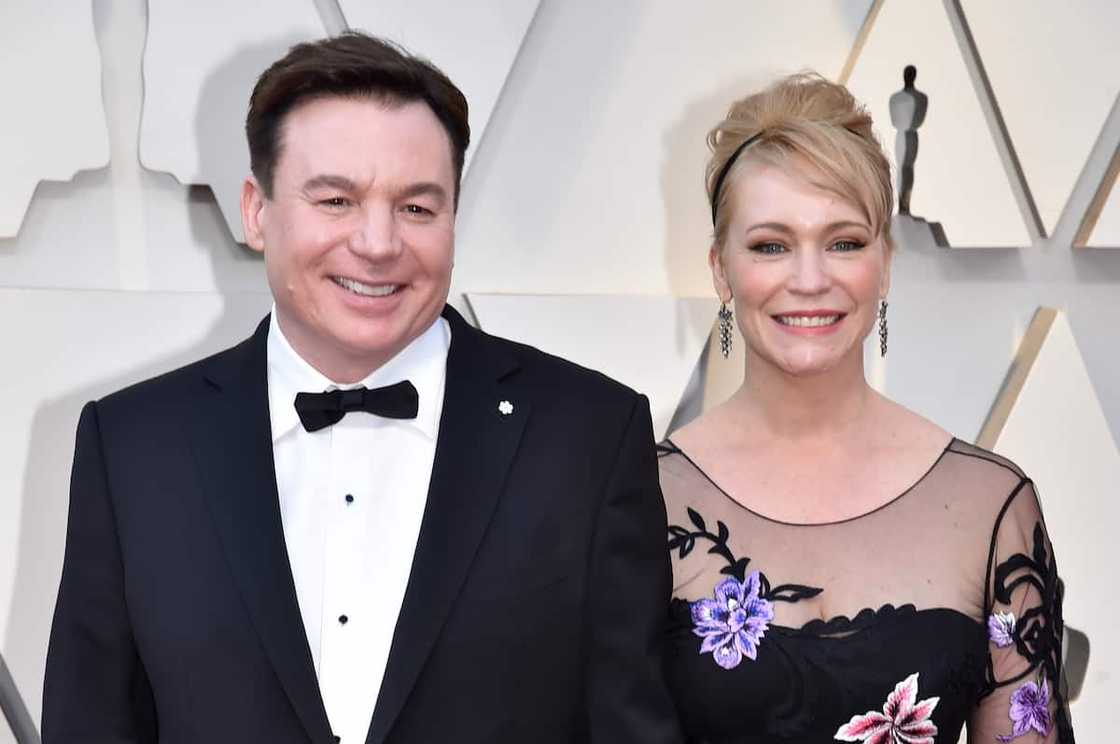 Mike Myers and his wife Kelly Tisdale during the 91st Annual Academy Awards at Hollywood and Highland on 24 February 2019 in Hollywood, California. Mike Myers and his wife Kelly Tisdale during the 91st Annual Academy Awards at Hollywood and Highland on 24 February 2019 in Hollywood, California.