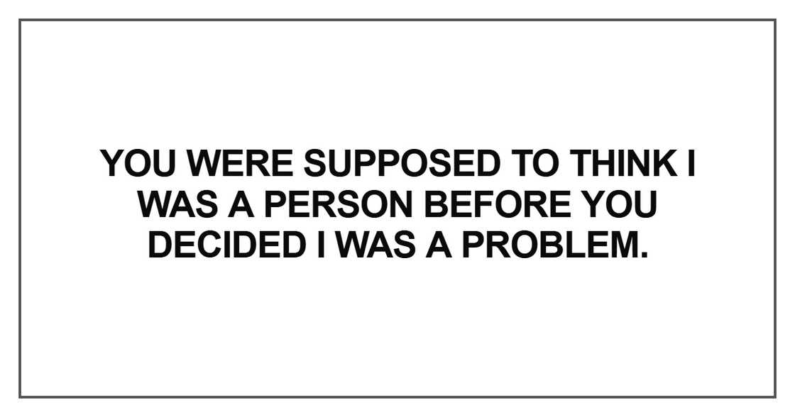 You were supposed to think I was a person You were supposed to think I was a person