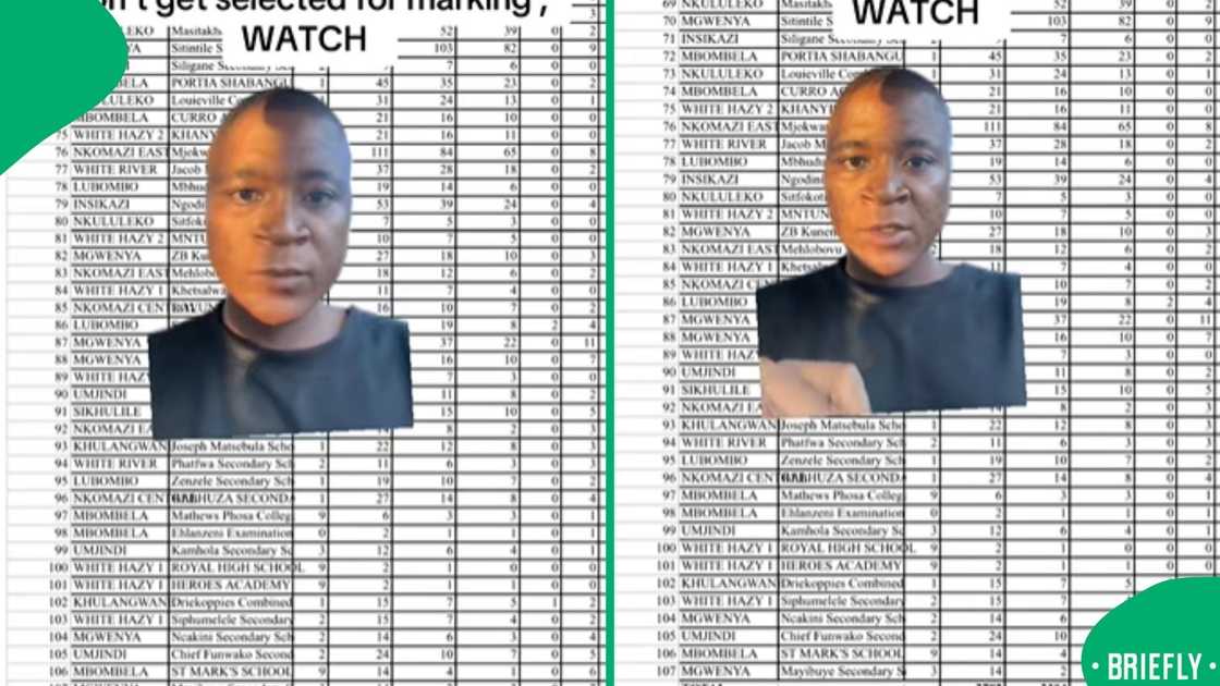 The screenshot on the right showed Sir Jay going through he numbers