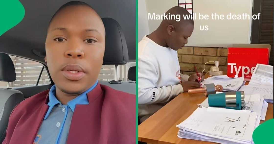 A teacher complained about the task of marking using a microphone A teacher complained about the task of marking using a microphone