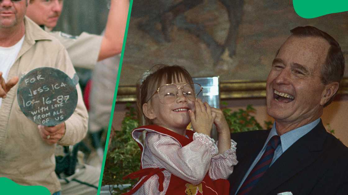 Baby Jessica with President Bush Baby Jessica with President Bush