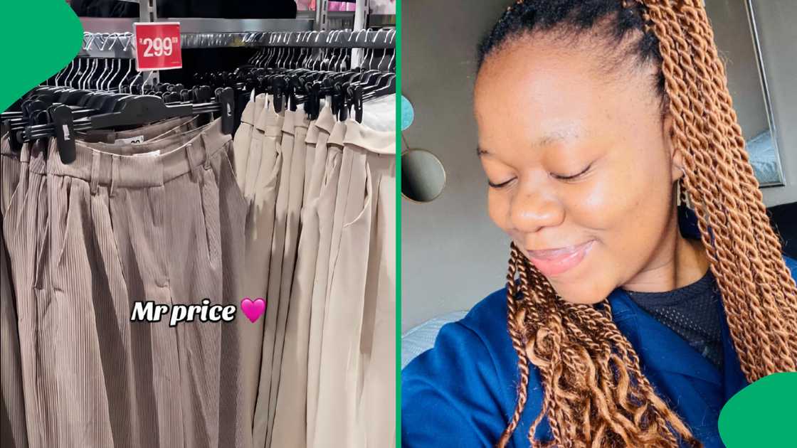 A woman's visit to Mr Price sparked intrigue from people looking to buy some pants