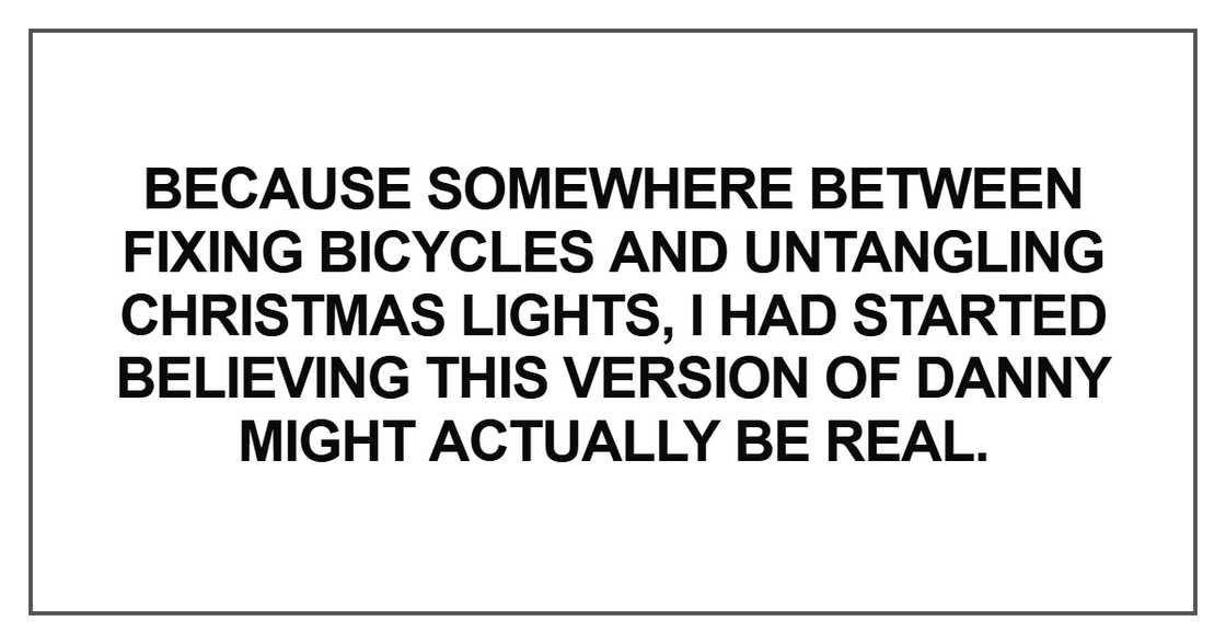 Because somewhere between fixing bicycles