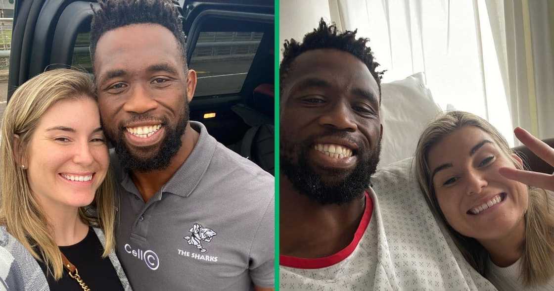 Rachel hilariously captured Siya Kolisi snoring in a TikTok video. Rachel hilariously captured Siya Kolisi snoring in a TikTok video.
