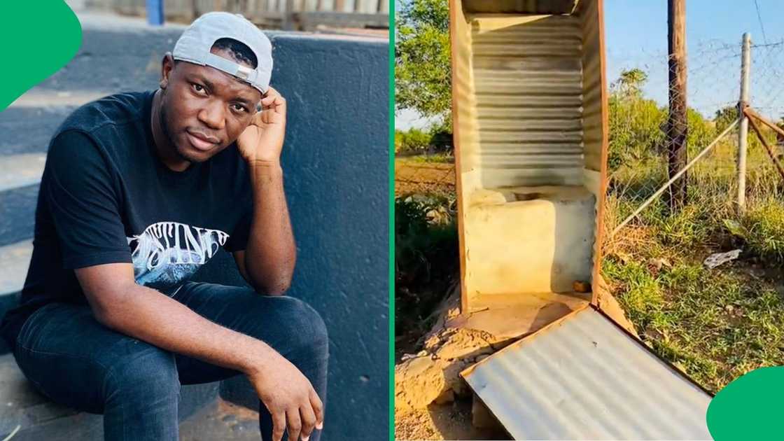 A varsity student complained about a pit toilet on TikTok