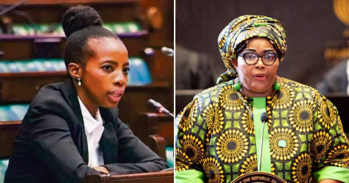Acting Public Protector Kholeka Gcaleka & ANC Chief Whip Pemmy Majodina Acting Public Protector Kholeka Gcaleka & ANC Chief Whip Pemmy Majodina