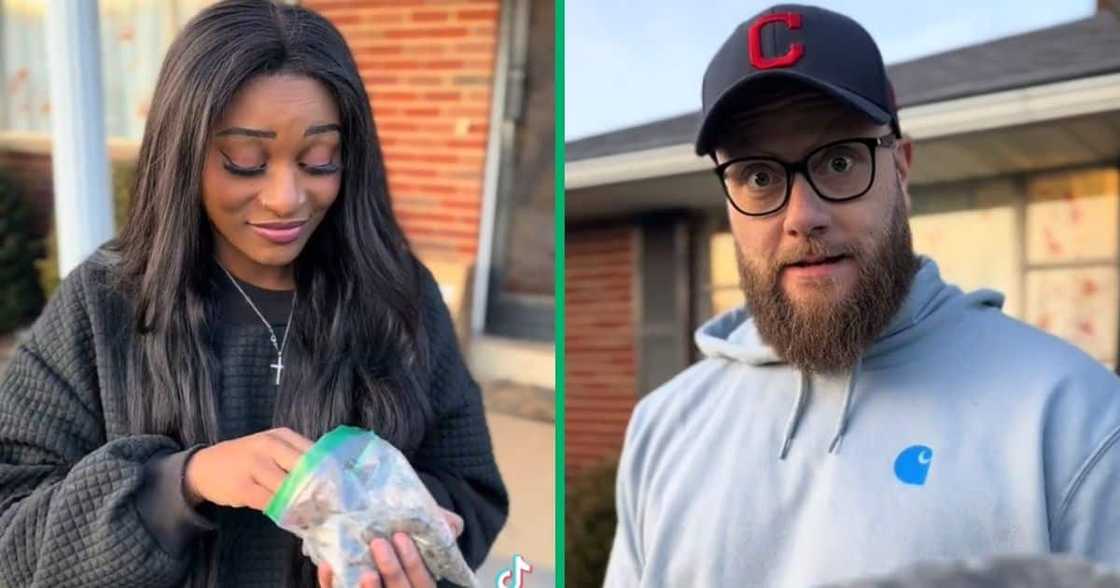 TikTok couple posted a video about mopani worms TikTok couple posted a video about mopani worms