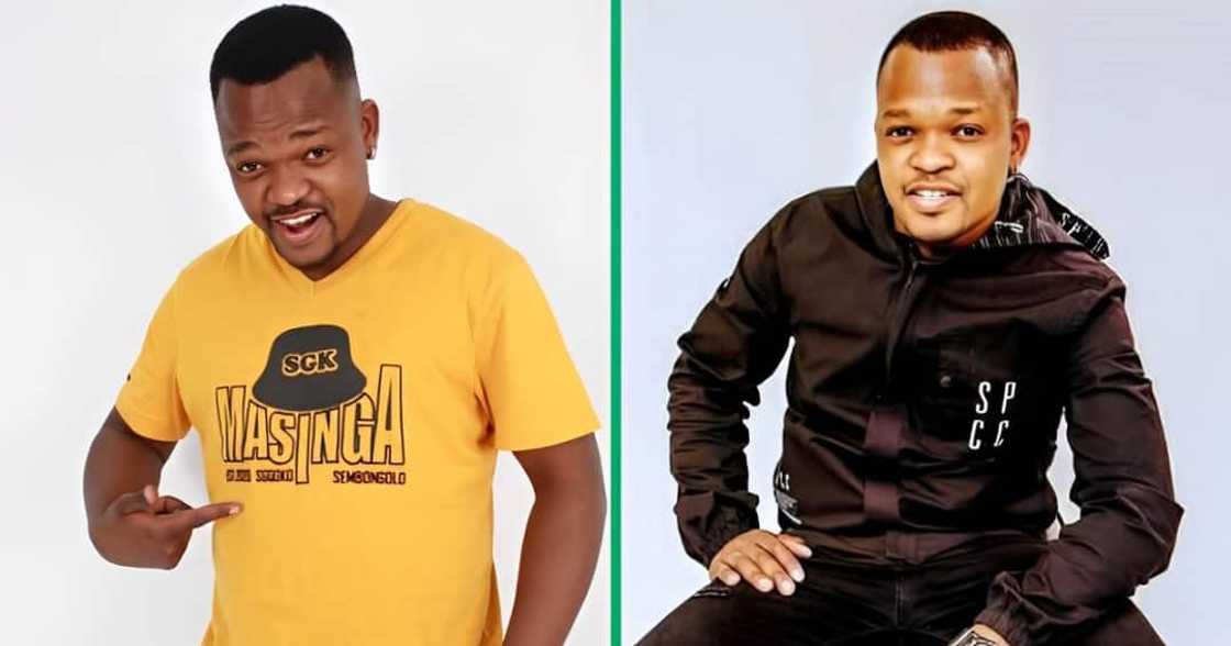 Masinga was stabbed by his girlfriend after they broke up. Masinga was stabbed by his girlfriend after they broke up.