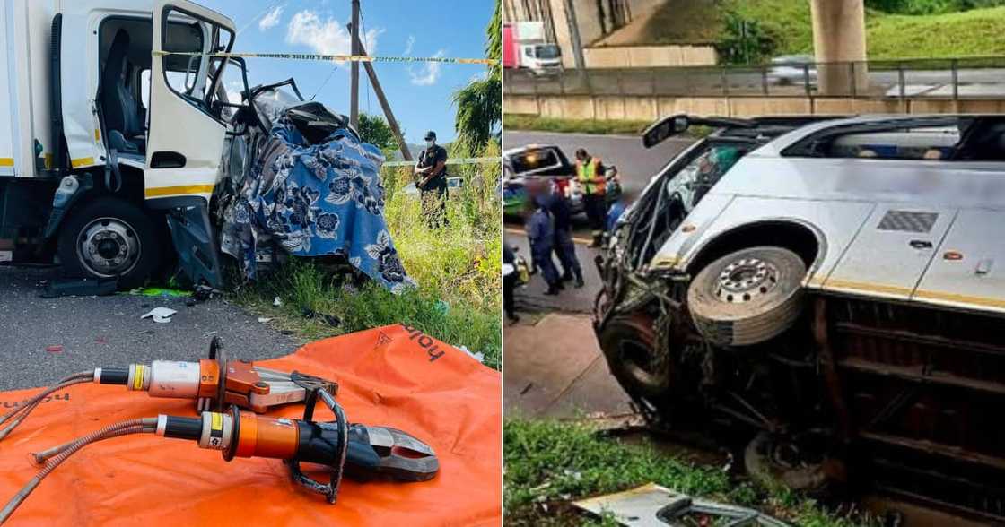 Bus crash, Pinetown, KwaZulu-Natal, 26 people, injured, 5 killed, Western Cape, Worcester and Robertson Bus crash, Pinetown, KwaZulu-Natal, 26 people, injured, 5 killed, Western Cape, Worcester and Robertson