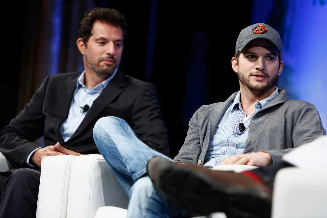 Ashton Kutcher and business partner Guy Oseary