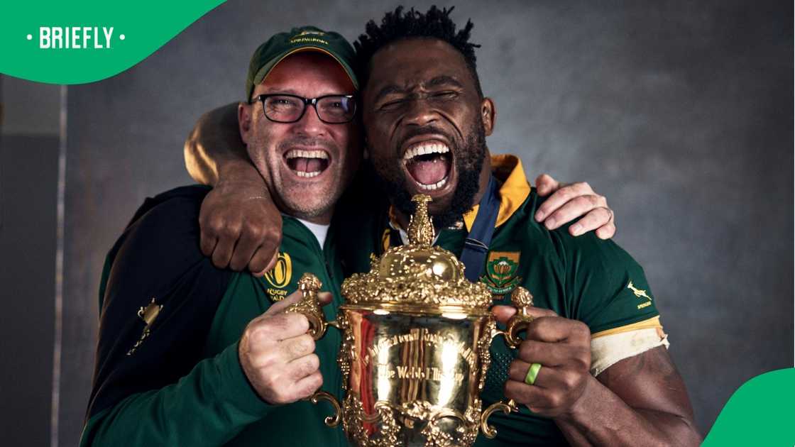 Jacques Nienaber, Siya Kolisi, Springboks, South Africa Jacques Nienaber, Siya Kolisi, Springboks, South Africa