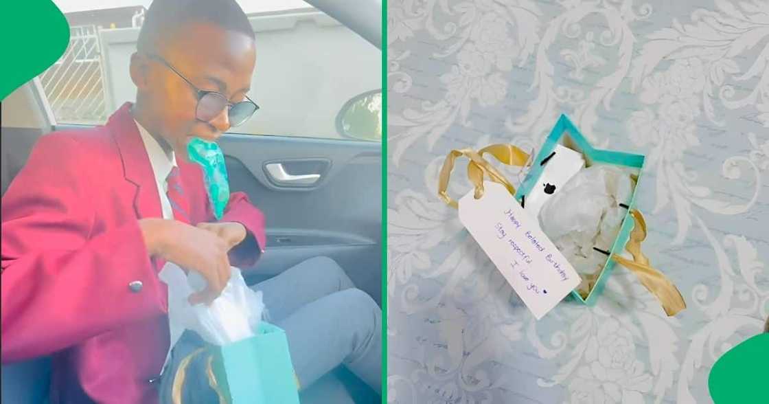 A South African mom on TikTok, Nqo Mpondo (@nqo_mpondo), surprised her son with a new iPhone for his birthday A South African mom on TikTok, Nqo Mpondo (@nqo_mpondo), surprised her son with a new iPhone for his birthday