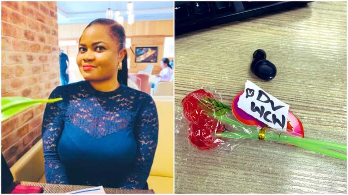 Colleague who is catching feeling for me at work sent stick sweet, Nigerian lady shows off Colleague who is catching feeling for me at work sent stick sweet, Nigerian lady shows off