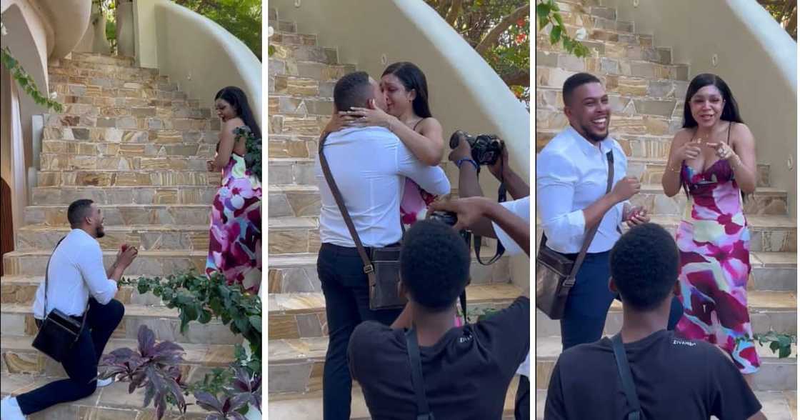 A loving gent proposed to his bae in a touching video. A loving gent proposed to his bae in a touching video.