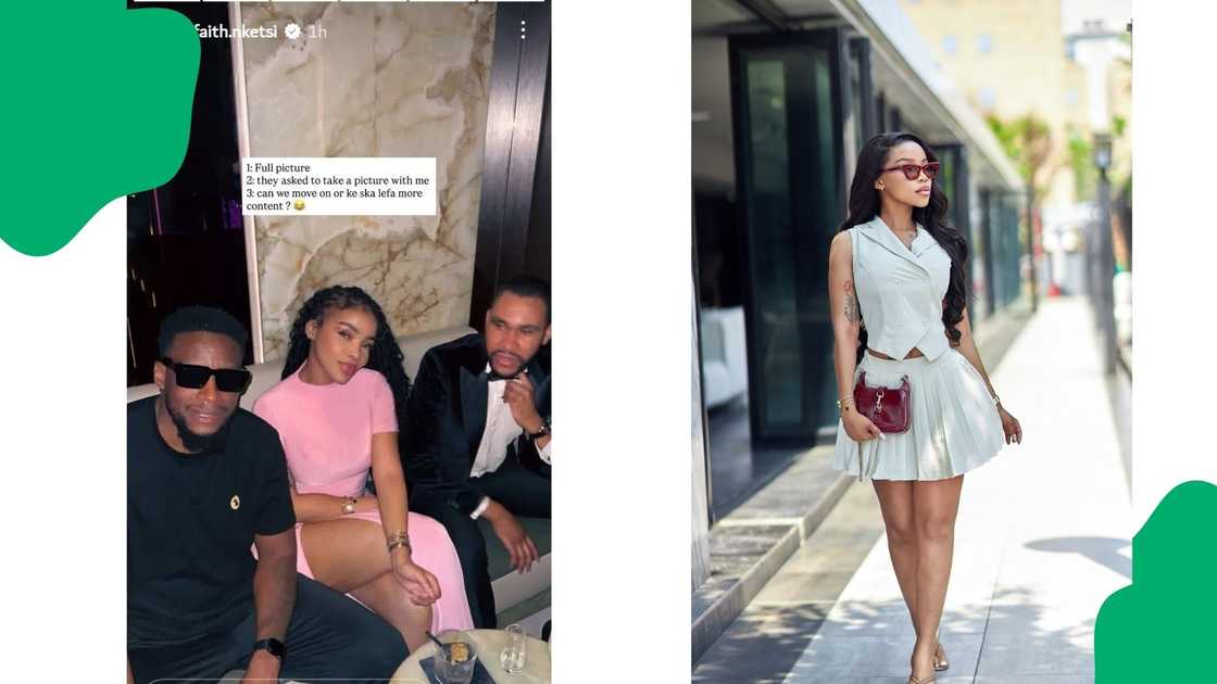 Faith Nketsi shares a photo with Kudzai Mushonga and denies dating him Faith Nketsi shares a photo with Kudzai Mushonga and denies dating him